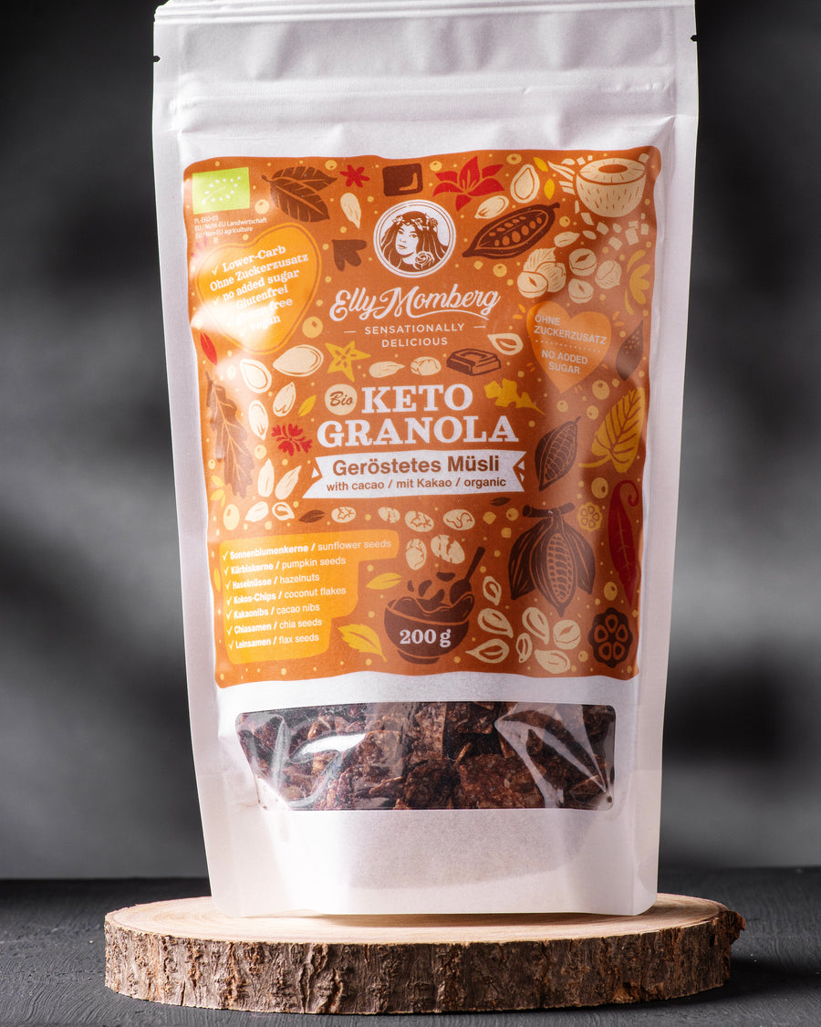 Granola, Msli, Keto, Schoko, Haselnuss, zuckerfrei, vegan, glutenfrei, Diabetiker, Diät