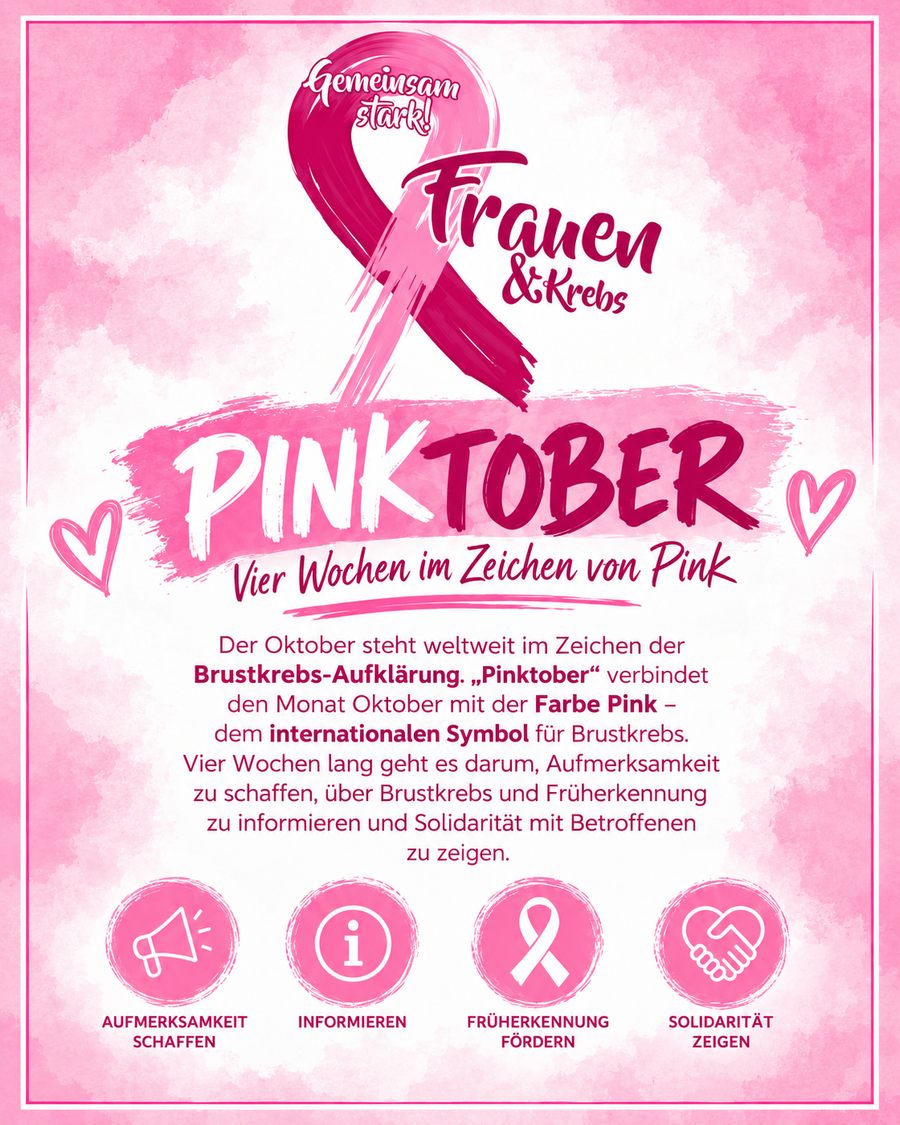 Pinktober Brustkrebbs-Aufklärung