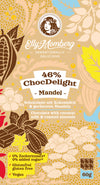 ChocDelight 46% - Kokosmilch-Schokolade mit gerösteten Mandeln 60g