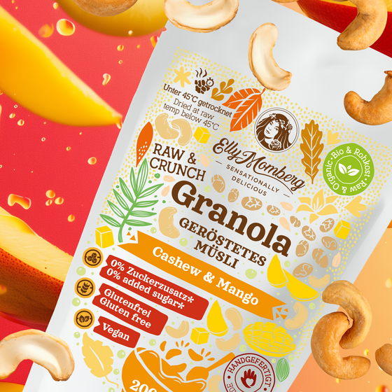 ORGANIC Raw Food Granola - Cashew & Mango with Carob - no added sugar, vegan, gluten free - coming soon! (Copy)