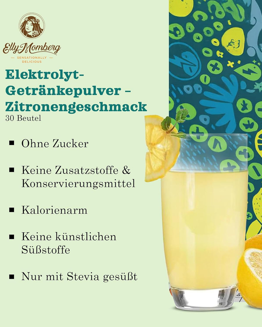 Elektrolyte Mineral Getränk | Zitrone | 30 Sachets | 168g