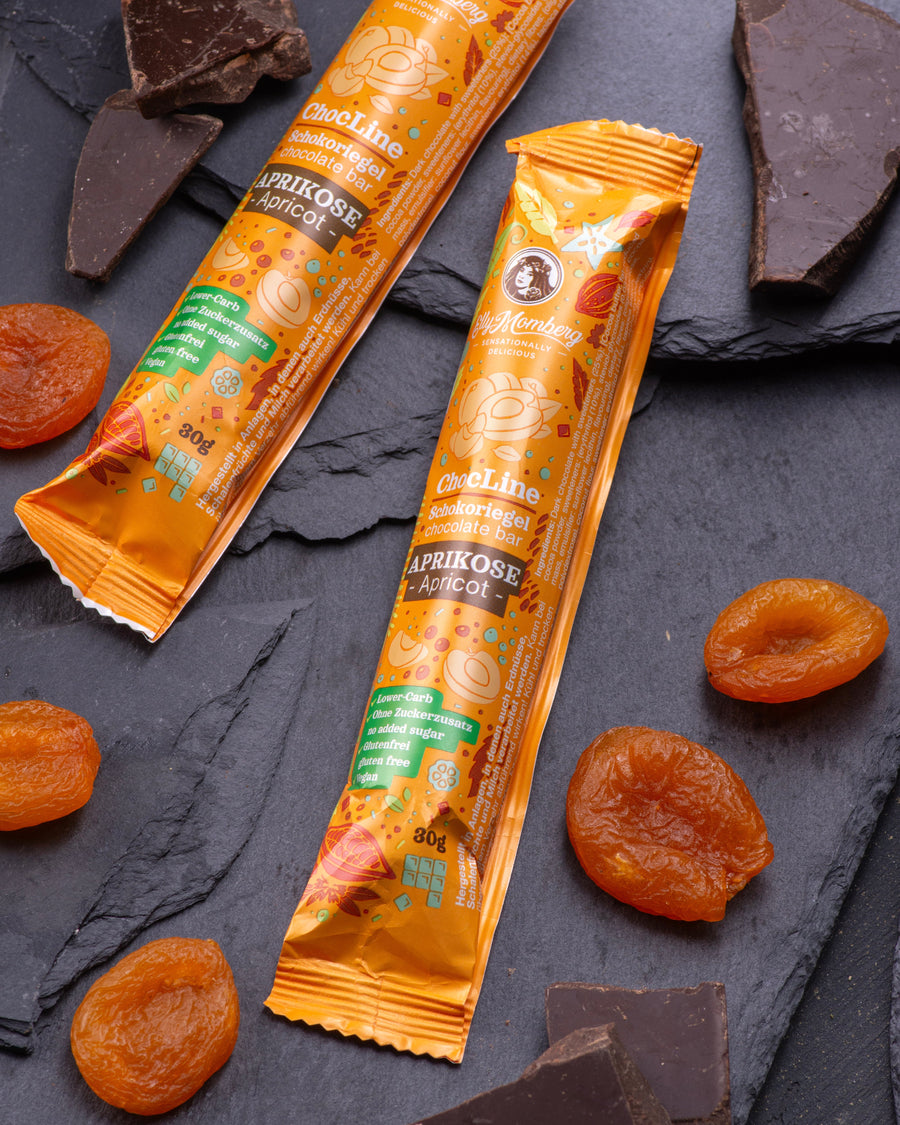 ChocLine Aprikose | Ohne Zuckerzusatz | 30g