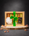 Geschenk-Set mit ChocLine Schokoladen Riegel, Geschmack von Zitrone und Aprikosen. 