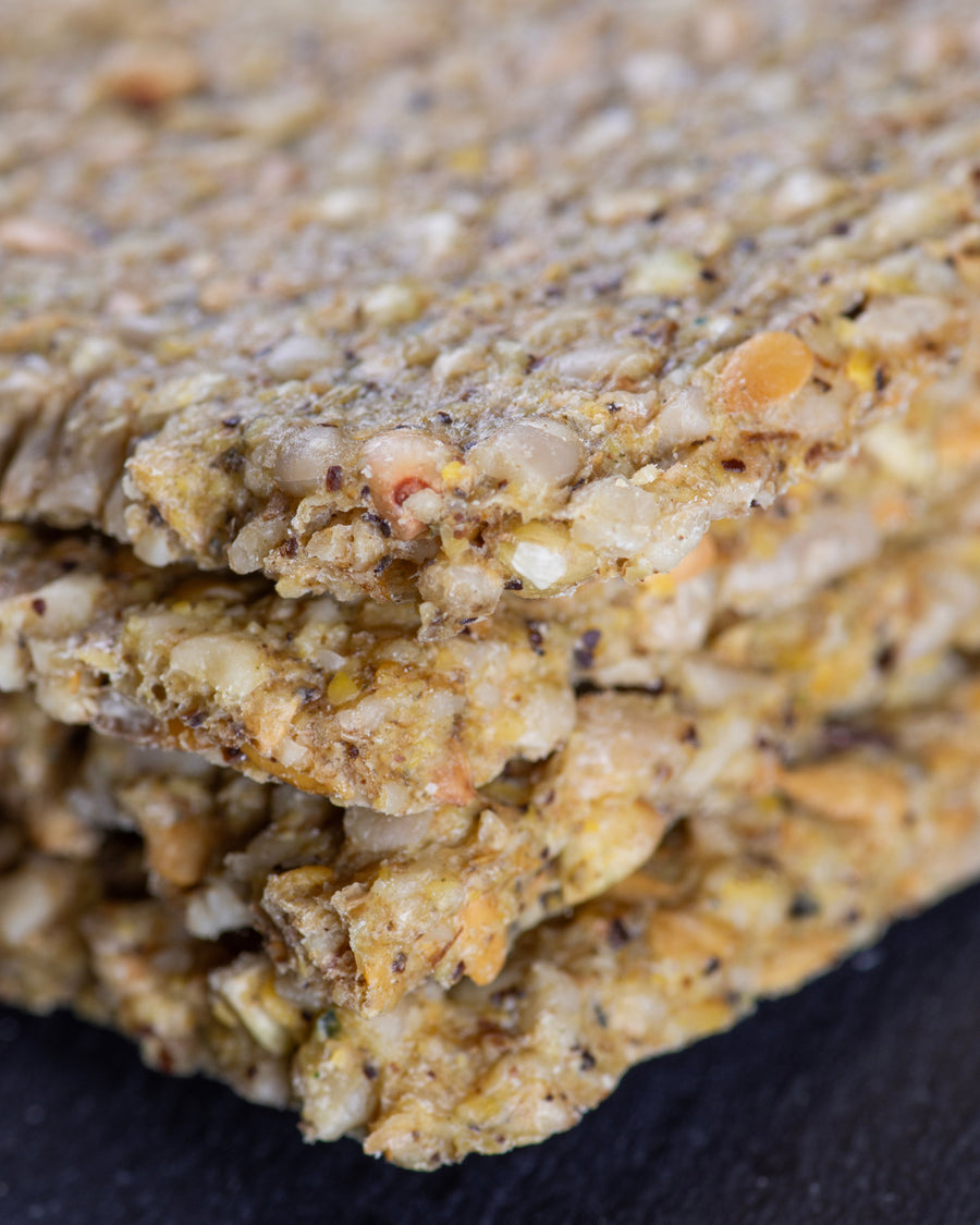 Bio Raw Kräckers, Knäckebrot, Snack, Buchweizen & Hanf; ohne Zuckerzusatz, vegan, glutenfrei, für Diabetiker geeignet

Organic Raw Crackers buckwheat & hemp, no sugar added, vegan, gluten free, diabetics, Elly Momberg