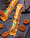 ChocLine chocolate gourmet bar apricot with coconut cream filling, coated with dark chocolate, snack, no added sugar, vcsegan, gluten free, lower carb, keto, for diabetics