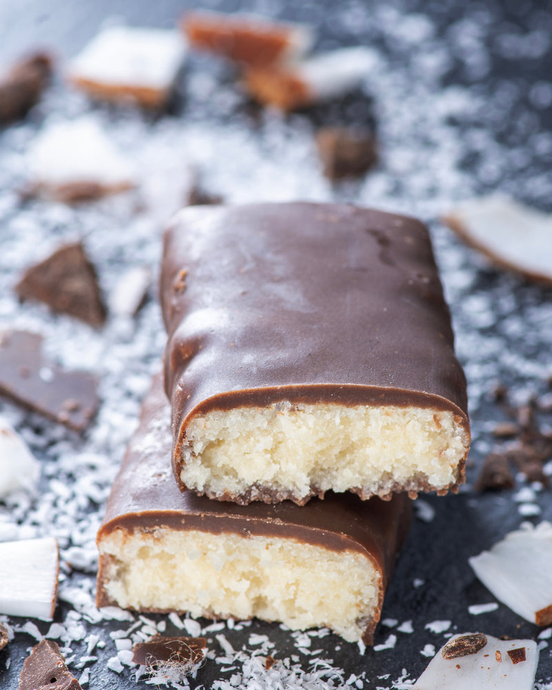 chocolate coconut gourmet bar, snack, no added sugar, vegan, gluten free, lower carb, keto, for diabetics, healthy bounty