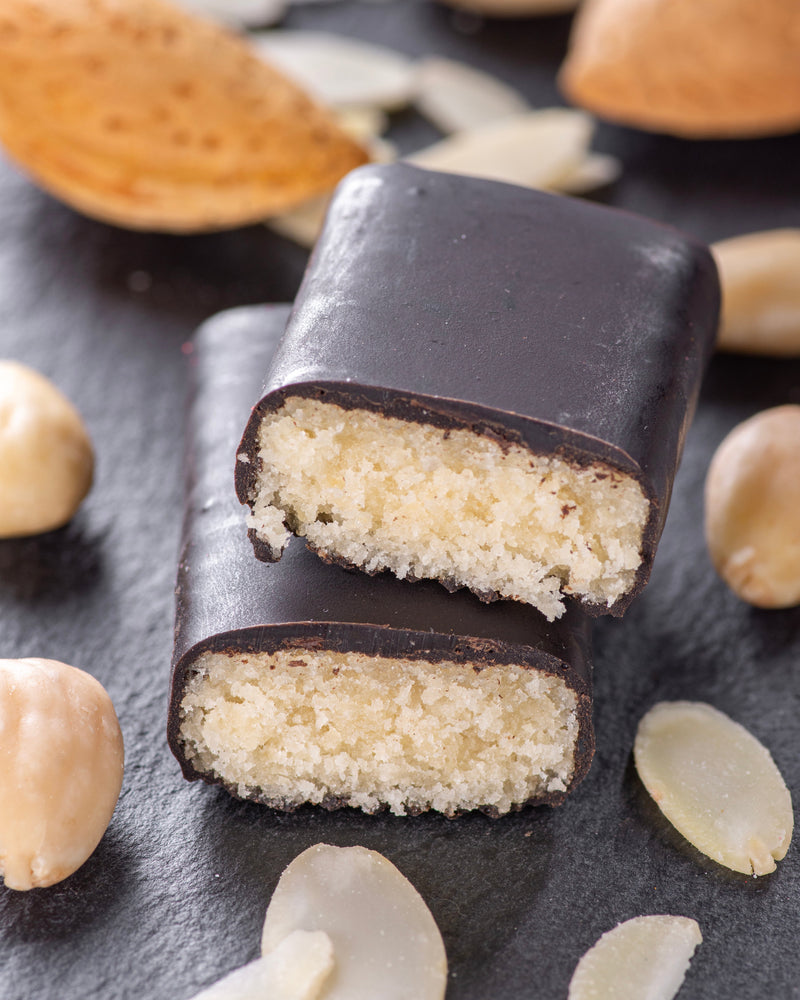 marzipan chocolate gourmet bar almond paste filling, snack, no added sugar, vcsegan, gluten free, lower carb, keto, for diabetics