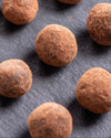 Close-up of chocolate hazelnut dragees