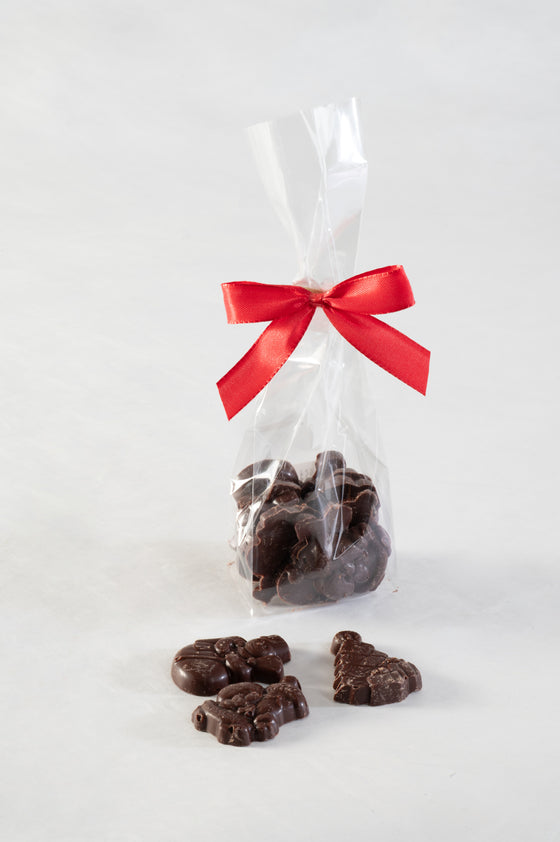 Schoko-Sterne 50 g – ohne Zuckerzusatz, keto, lower carb, glutenfrei, vegan