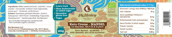 Organic Keto Almond Chocolate Spread with MCT Oil (200 g)