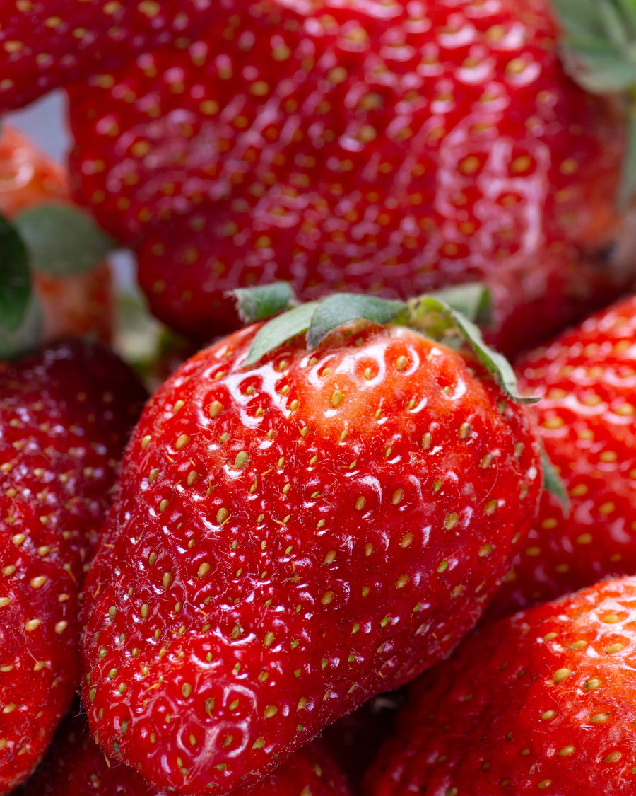 Close-Up Erdbeeren