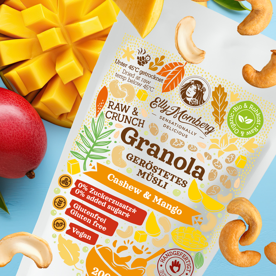 ORGANIC Raw Food Granola - Cashew & Mango with Carob - no added sugar, vegan, gluten free - coming soon! (Copy)