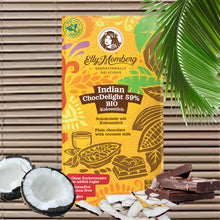  BIO Indian ChocDelight 59% Kokosnussmilch - Vegane Schokolade, ohne Zuckerzusatz und glutenfrei