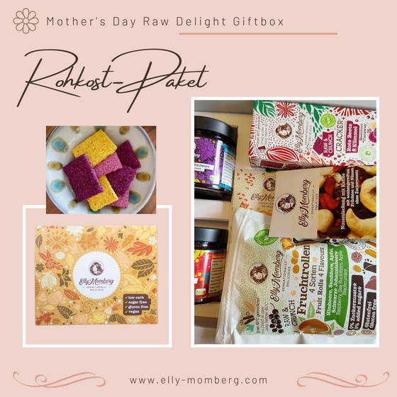 🌸 Muttertag Geschenkbox „Rohkost Delight“ ohne Zuckerzusatz, glutenfrei, vegan