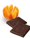Orange Slices - 3 Mini Chocolate Bar - no added sugar, gluten free, vegan and suitable for a lower carb, keto / paleo diet