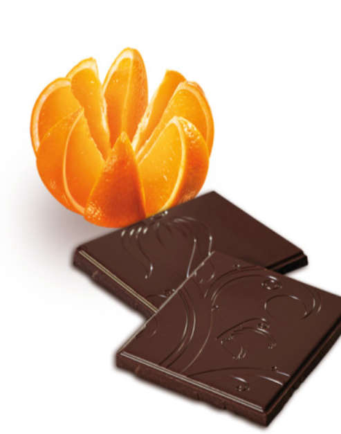 Orange Slices - 3 Mini Chocolate Bar - no added sugar, gluten free, vegan and suitable for a lower carb, keto / paleo diet