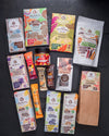 Geburtstags Geschenk Tasche für Allergiker, Diabetiker, ohne Zuckerzusatz, vegan, glutenfrei, Schokolade, Snacks, Cracker, Kekse, Pralinen