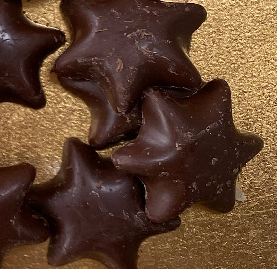 Chocolate Stars 50 g - no added sugar, keto, lower carb, gluten free, vegan