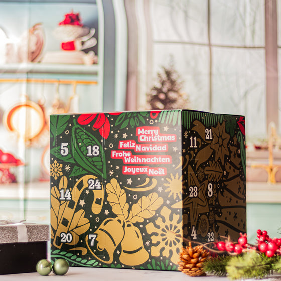 Veganer Adventskalender Cube – Merry Christmas Edition 2025 | Ohne Zuckerzusatz & Glutenfrei