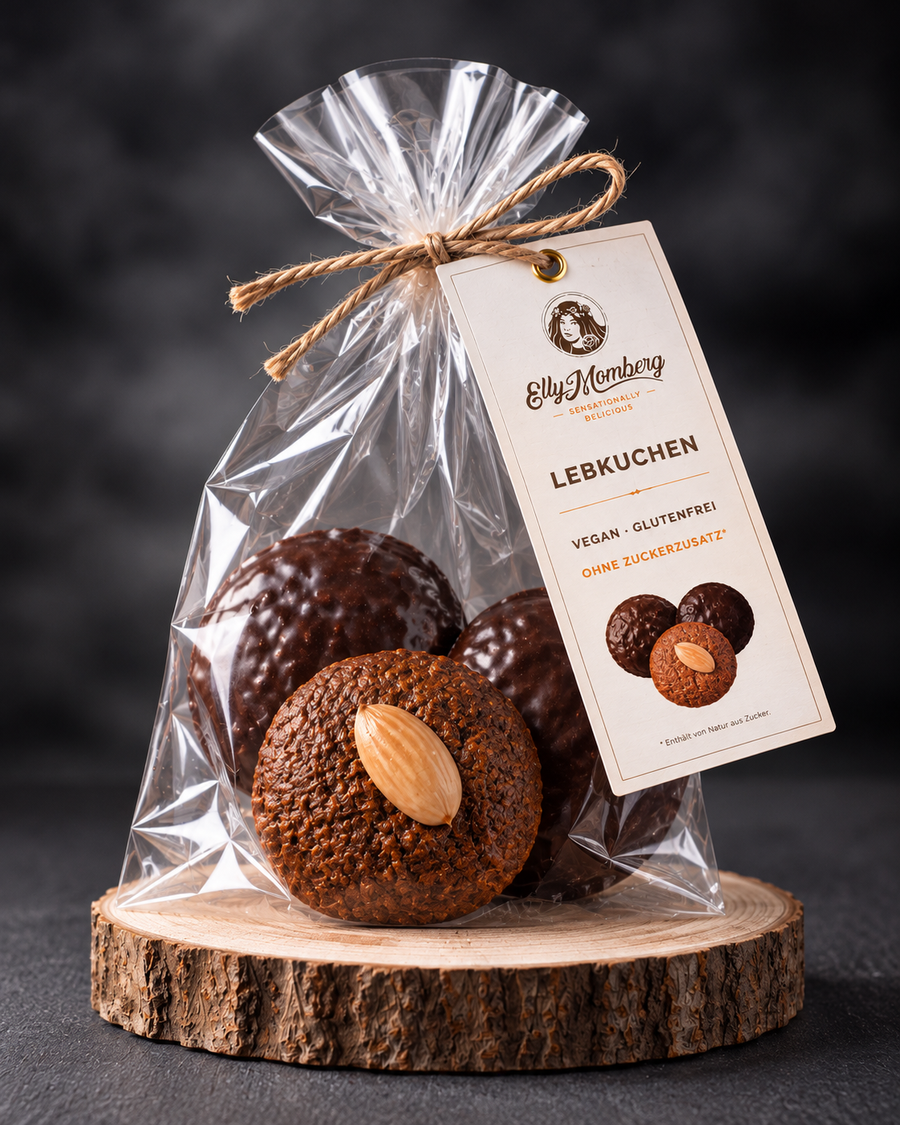 Premium Lebkuchen 3 Stück Mandel und mit Schoküberzug von Elly Momberg-limitierte Auflage 