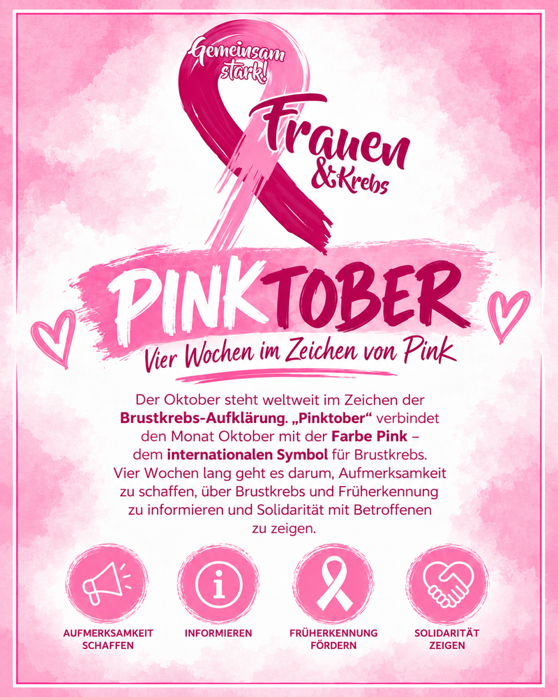 Pinktober Brustkrebbs-Aufklärung