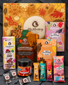 Probier-Set von Elly Momberg Gross vegan und ohne Zuckerzusatz. Zeigt alle enthaltenen Produkte mit schöner Geschenkbox 
