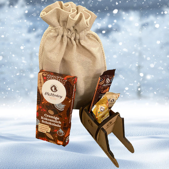 "Sweet" sleigh ride Riegel & Choco Vegan Chocolate, No Added Sugar & Gluten Free