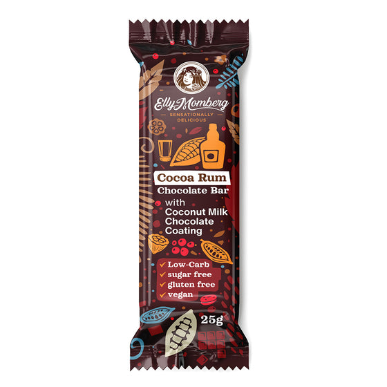 Elly Momberg Chocolate bar "Cocoa & Rum" 25g
